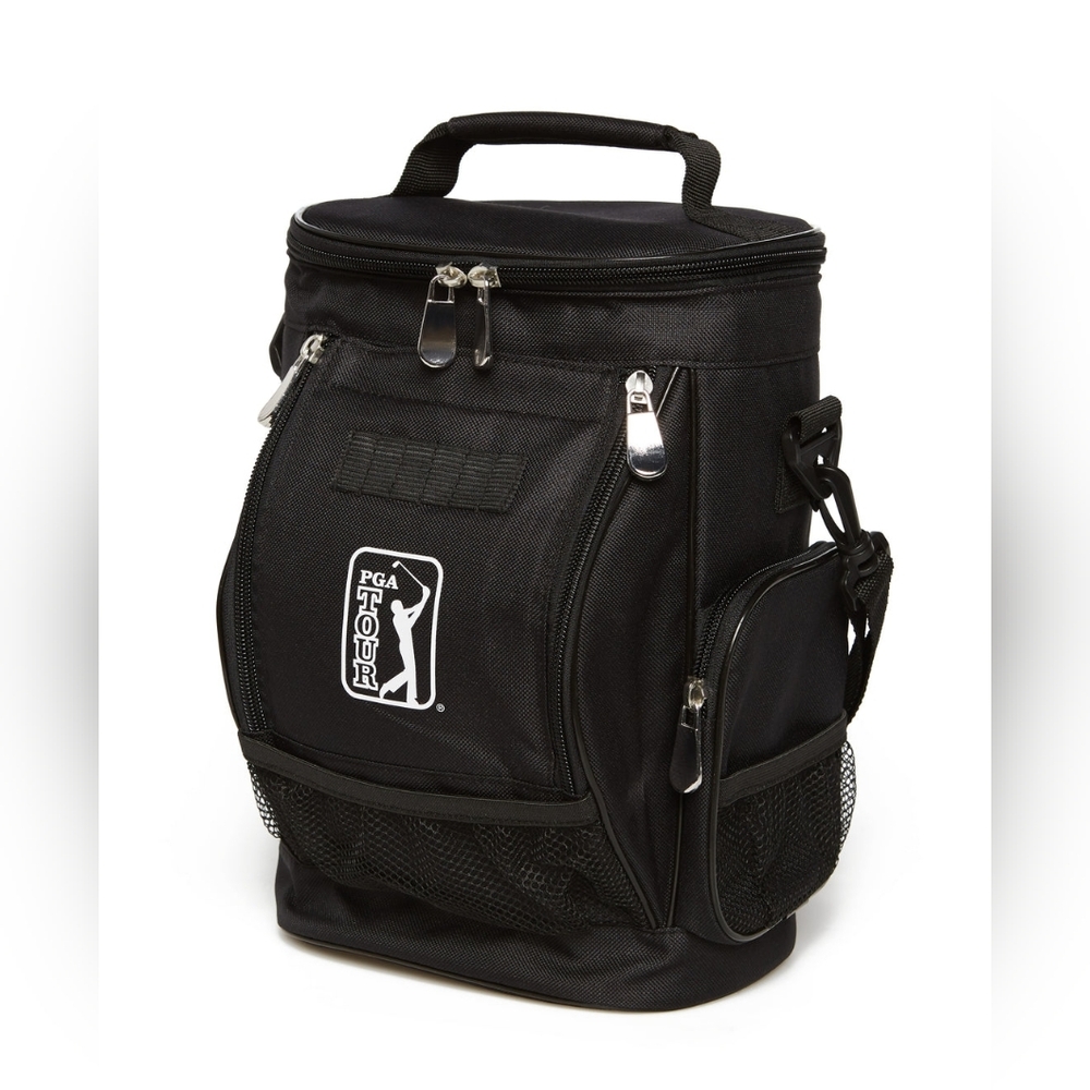 NWOT PGA Tour Golf Cooler Bag with Silver Accents 6x8x12 - Picture 2 of 16